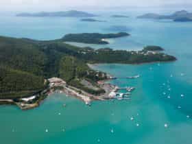 Aerial view of Shute Harbour