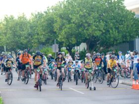 Riders at the Top End Gran Fondo Start